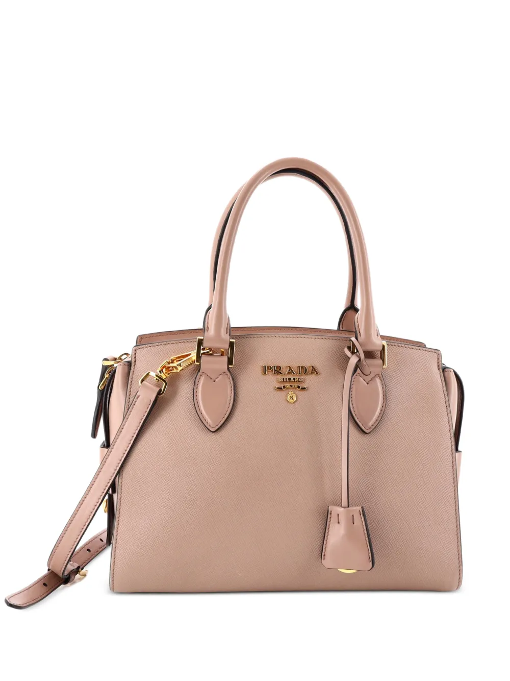 Prada Pre-Owned Convertible Zip Saffiano Leather Small tote bag - Toni neutri