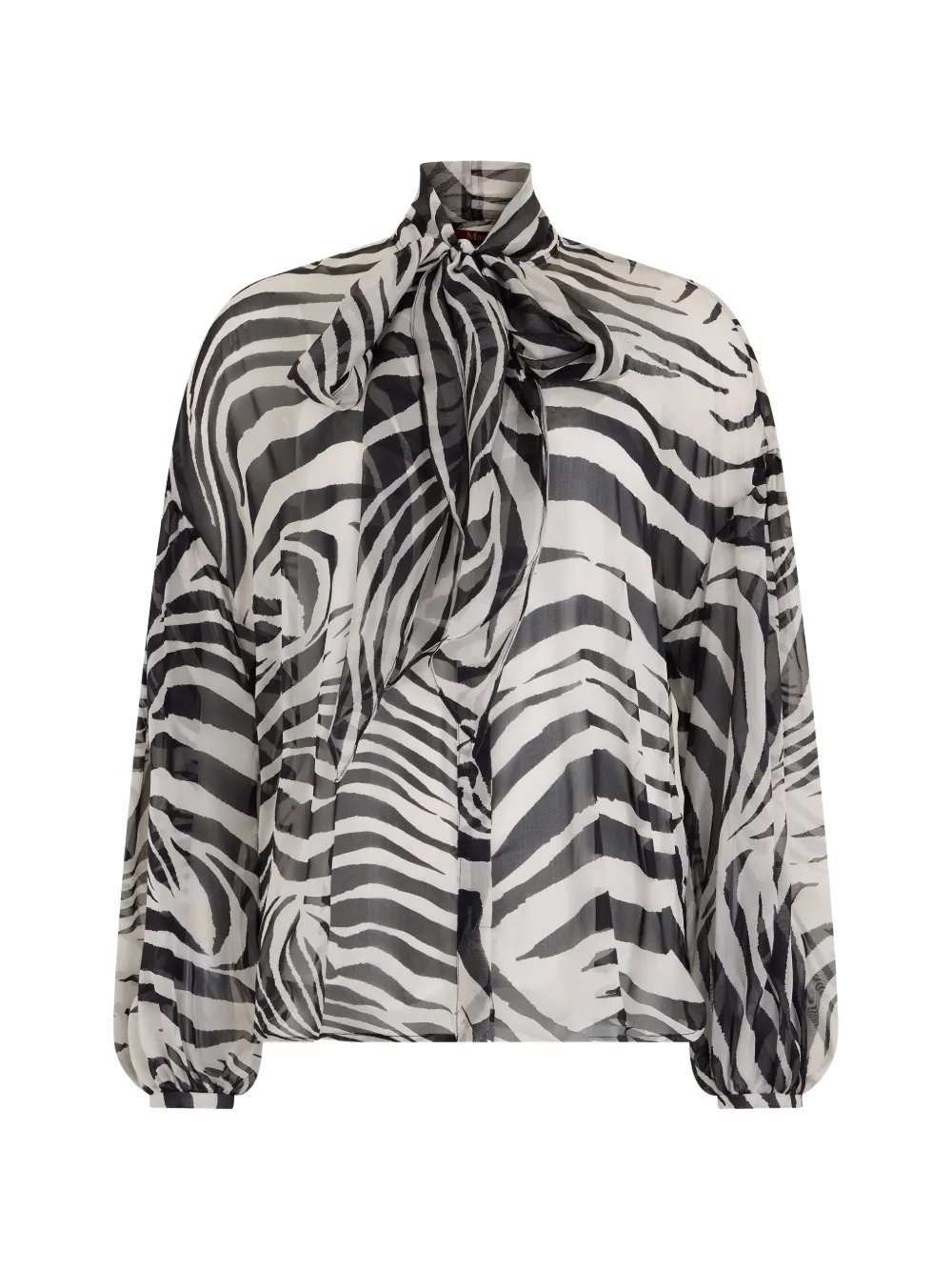 Max Mara zebra-print blouse - Nero