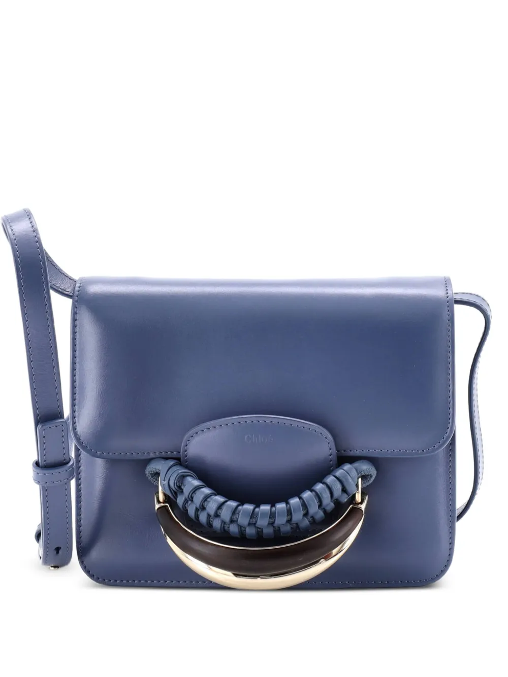 Chloé Pre-Owned Kattie Leather crossbody bag - Blu