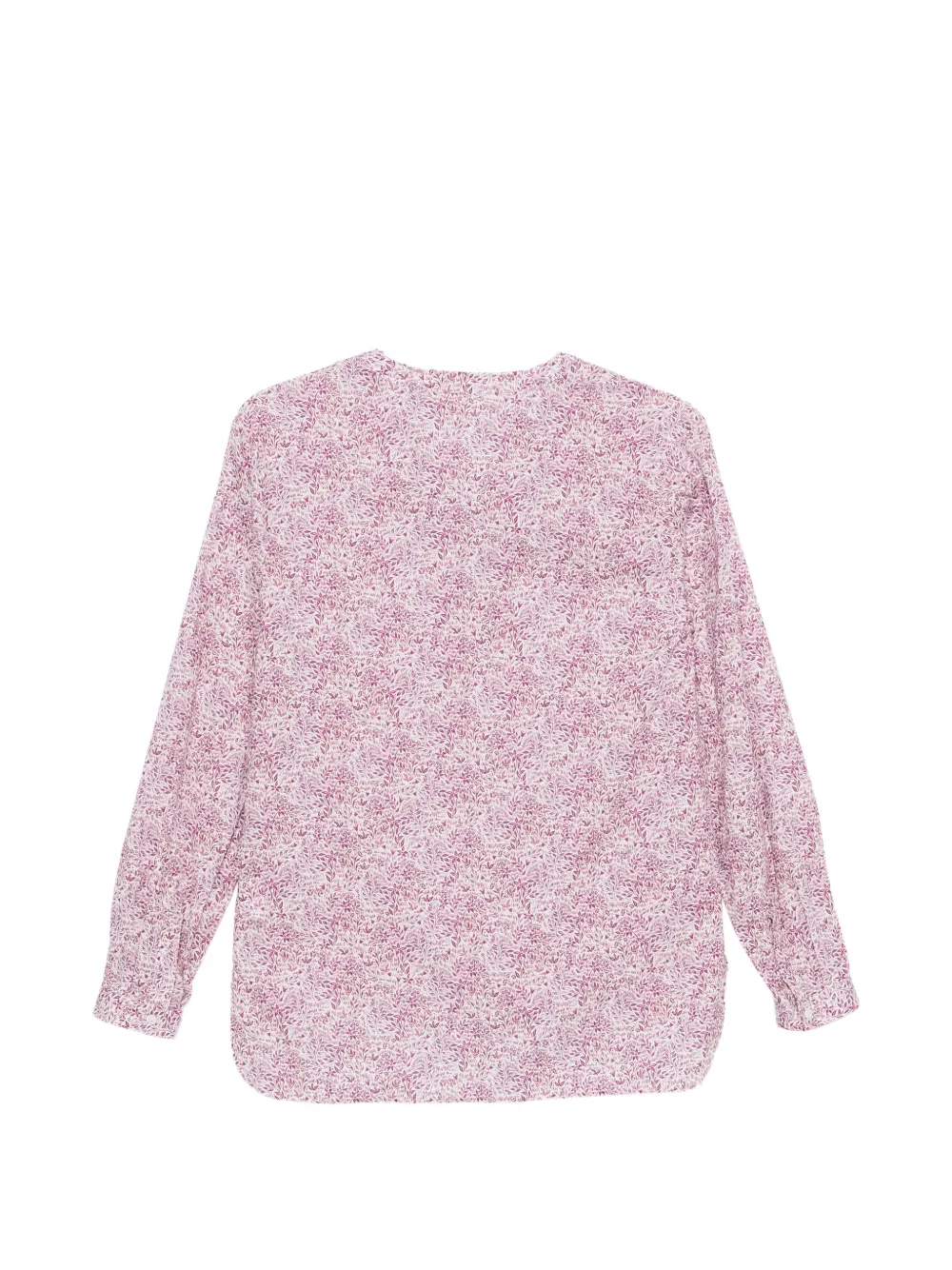 Xacus Linnen blouse met bloemenprint Paars