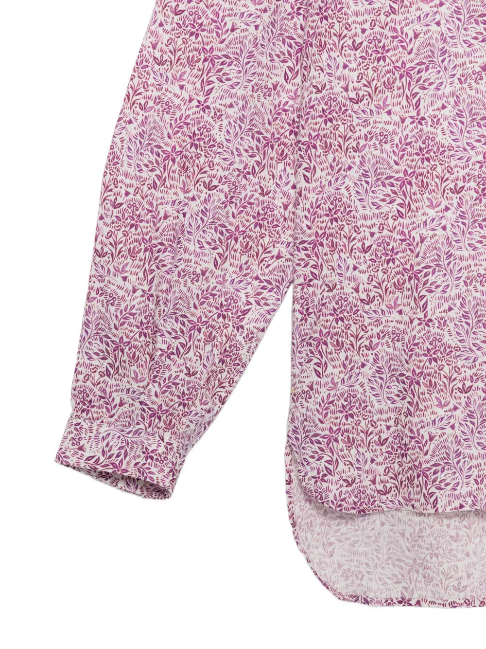 Xacus Linnen blouse met bloemenprint Paars