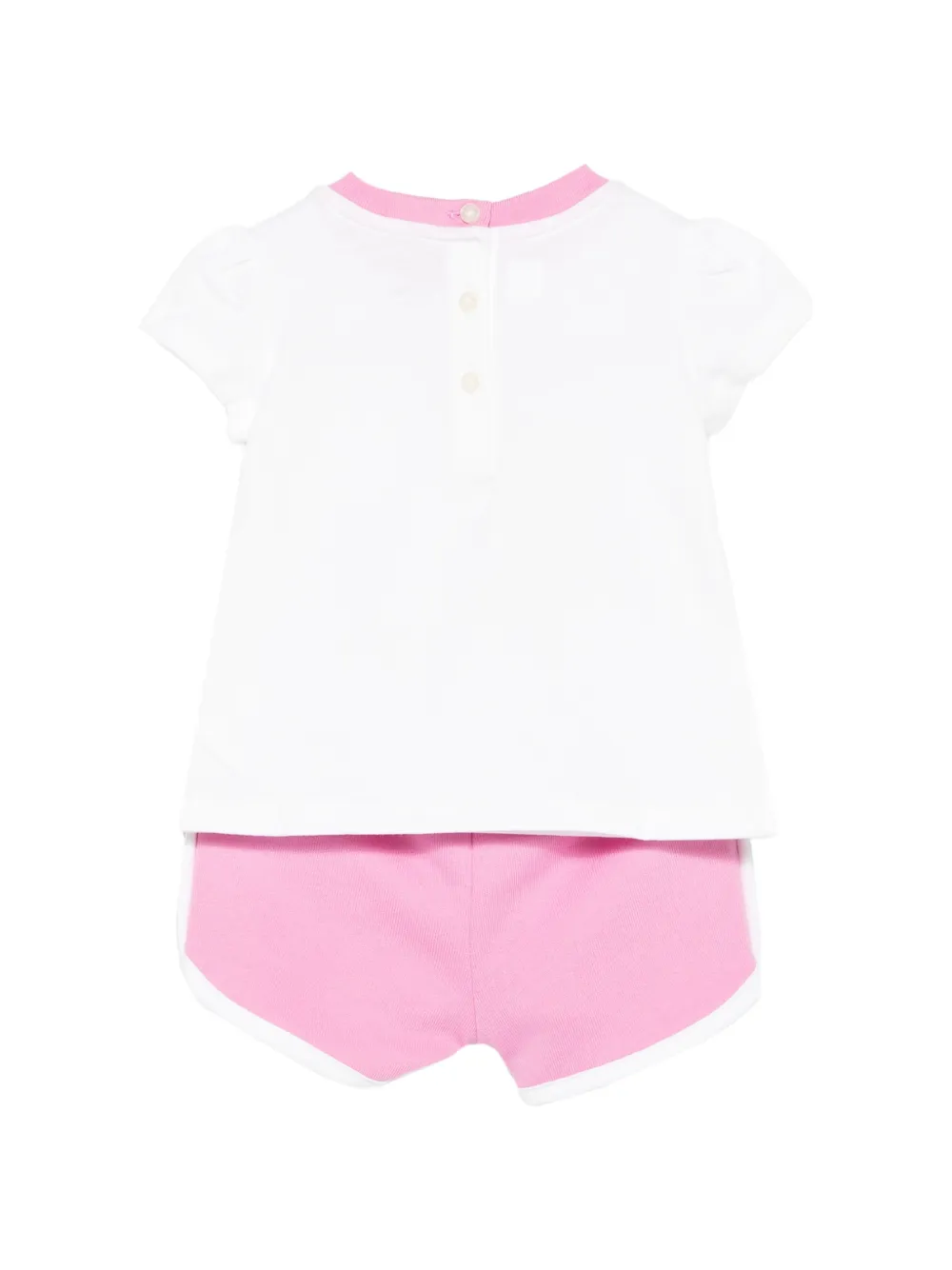 POLO RALPH LAUREN KIDS Shorts set met print Roze