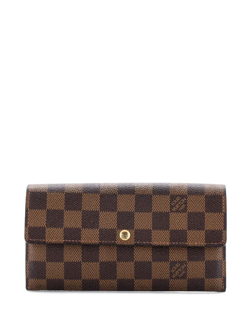 Louis Vuitton Pre-Owned Portafoglio Sarah piccola in tela Damier - Marrone