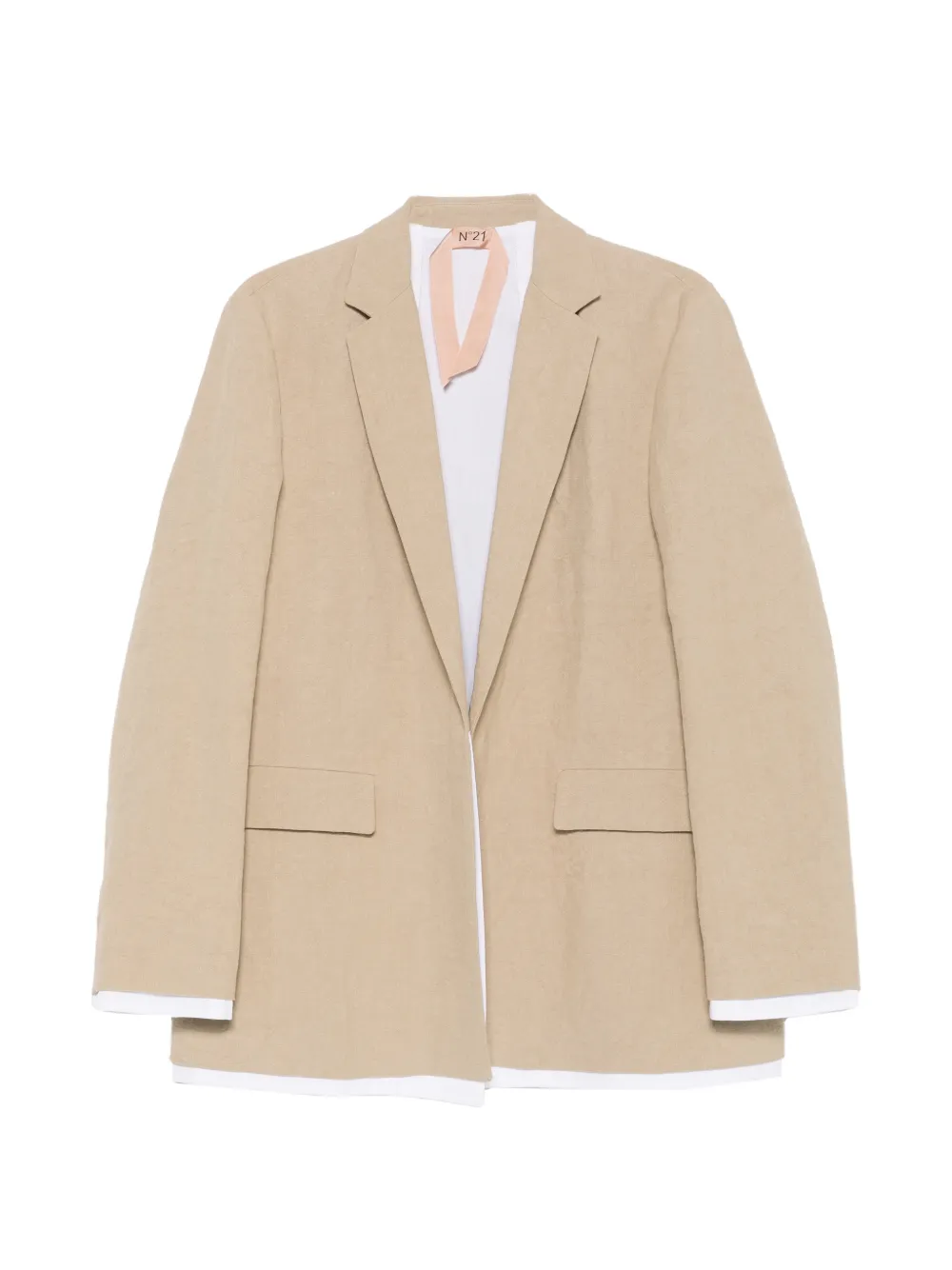 Nº21 layered-effect blazer - Nude