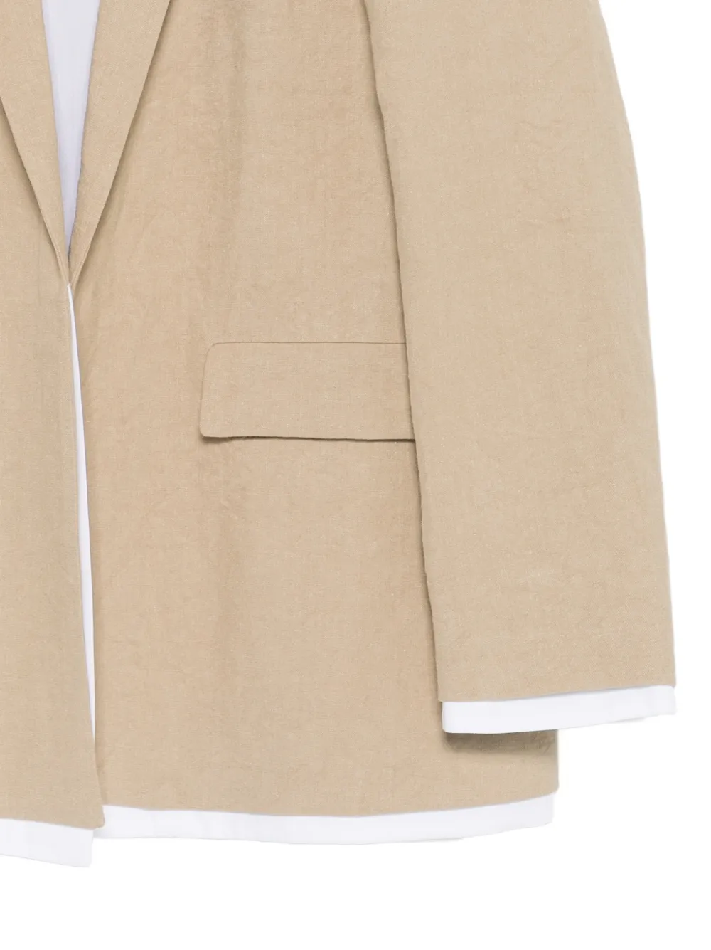 Nº21 Blazer Con Efecto A Capas - Neutro 