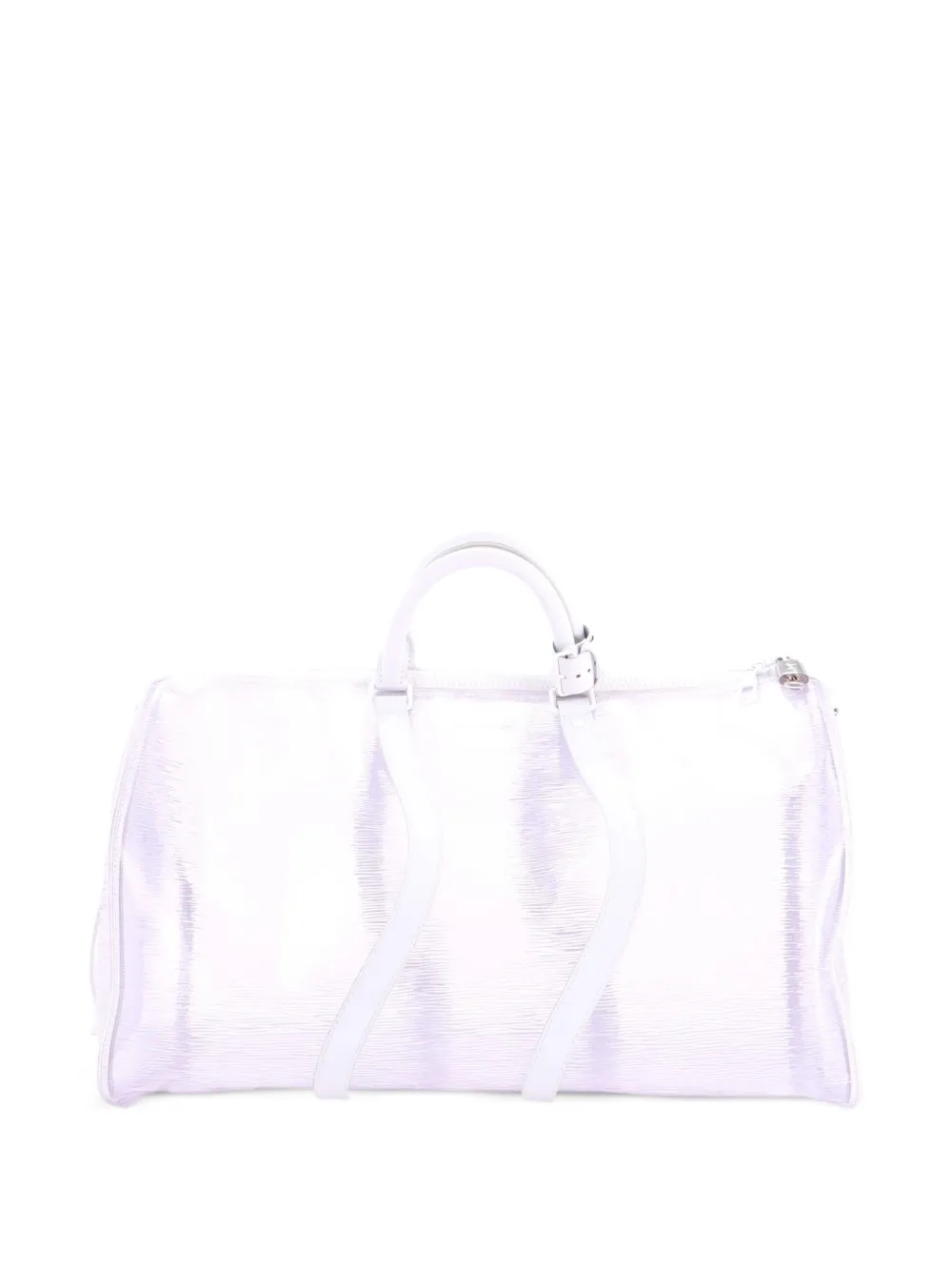 Louis Vuitton Pre-Owned Keepall Bandouliere Bag Limited Edition Epi Plage PVC 50 travel bag - Bianco