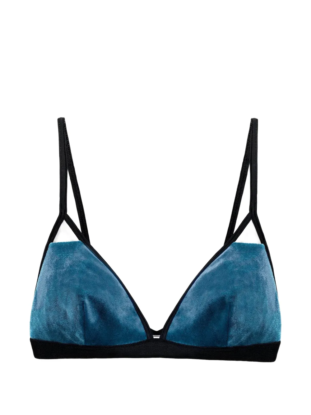 Undress Code velvet bra - Blu