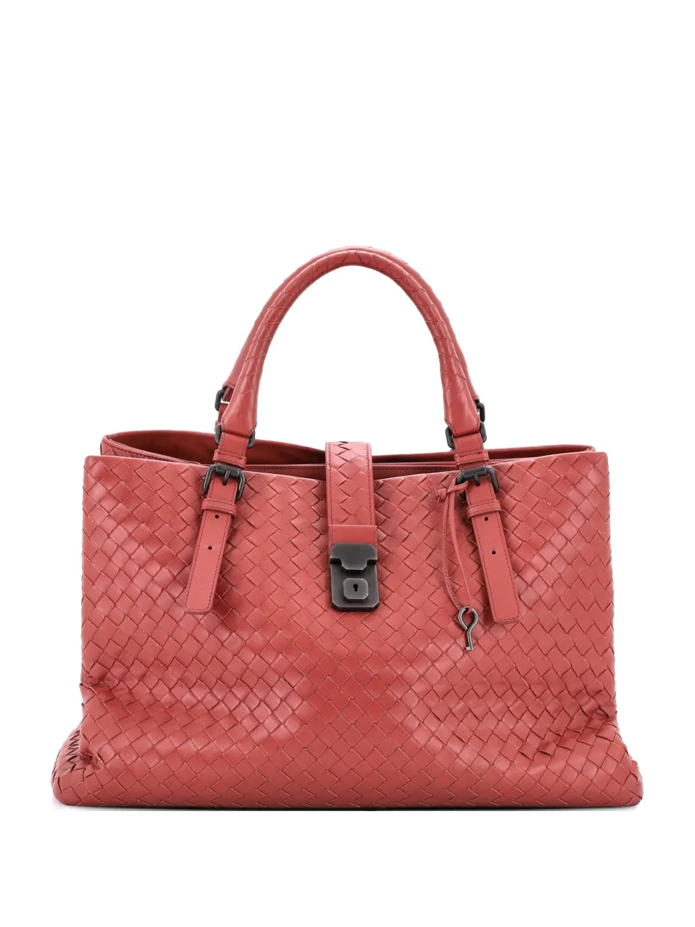 Bottega Veneta Pre-Owned Borsa tote Roma media in nappa con design Intrecciato - Rosa
