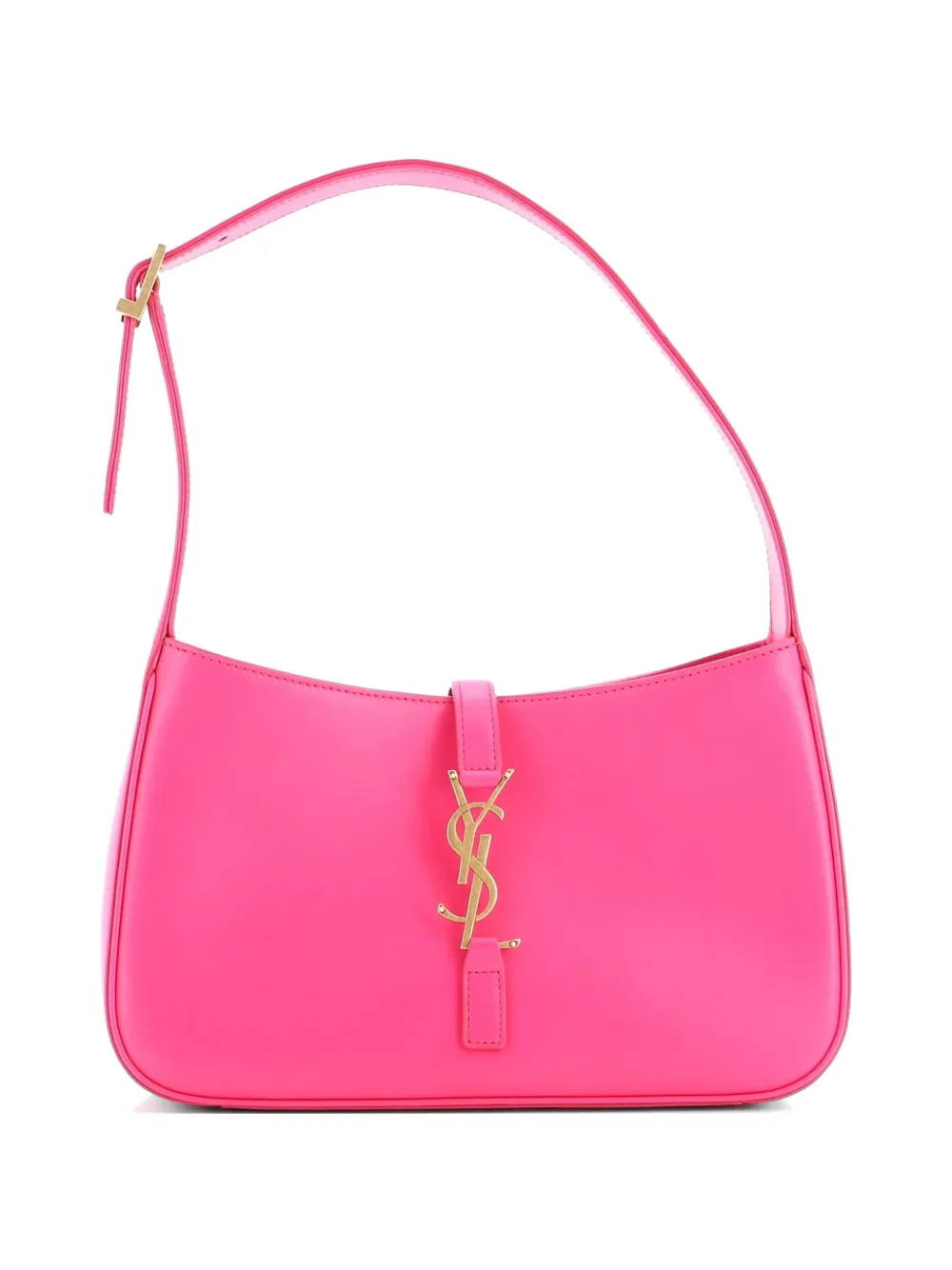 Saint Laurent Pre-Owned Le 5 a 7 Leather Small hobo bag - Rosa