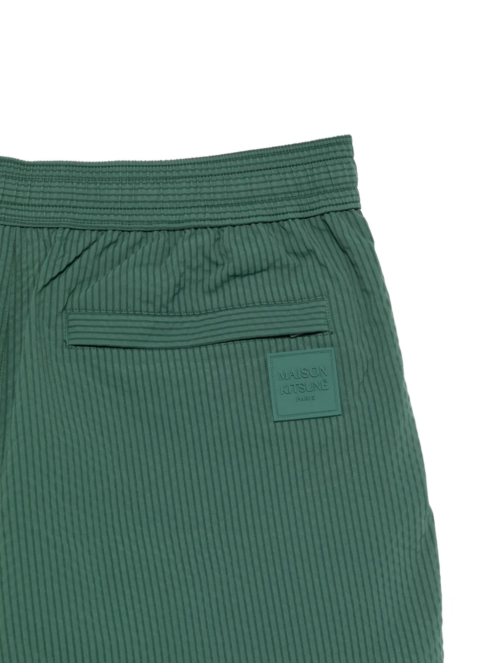 Maison Kitsuné Zwembroek met logopatch Groen