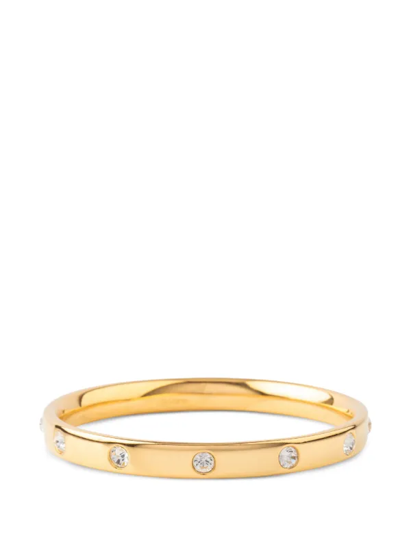 Monet Pre-owned 1980s Round-cut-crystal Bracelet in Gold