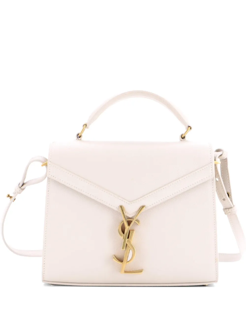 Saint Laurent Pre-Owned Cassandra Top Handle Bag Leather Mini shoulder bag - Toni neutri