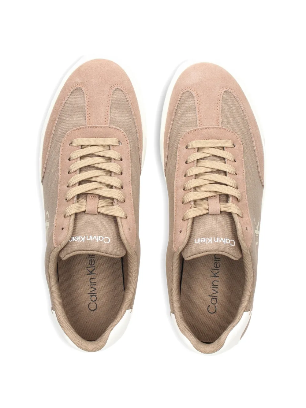 Calvin Klein Brooke logo-detail panelled sneakers Bruin
