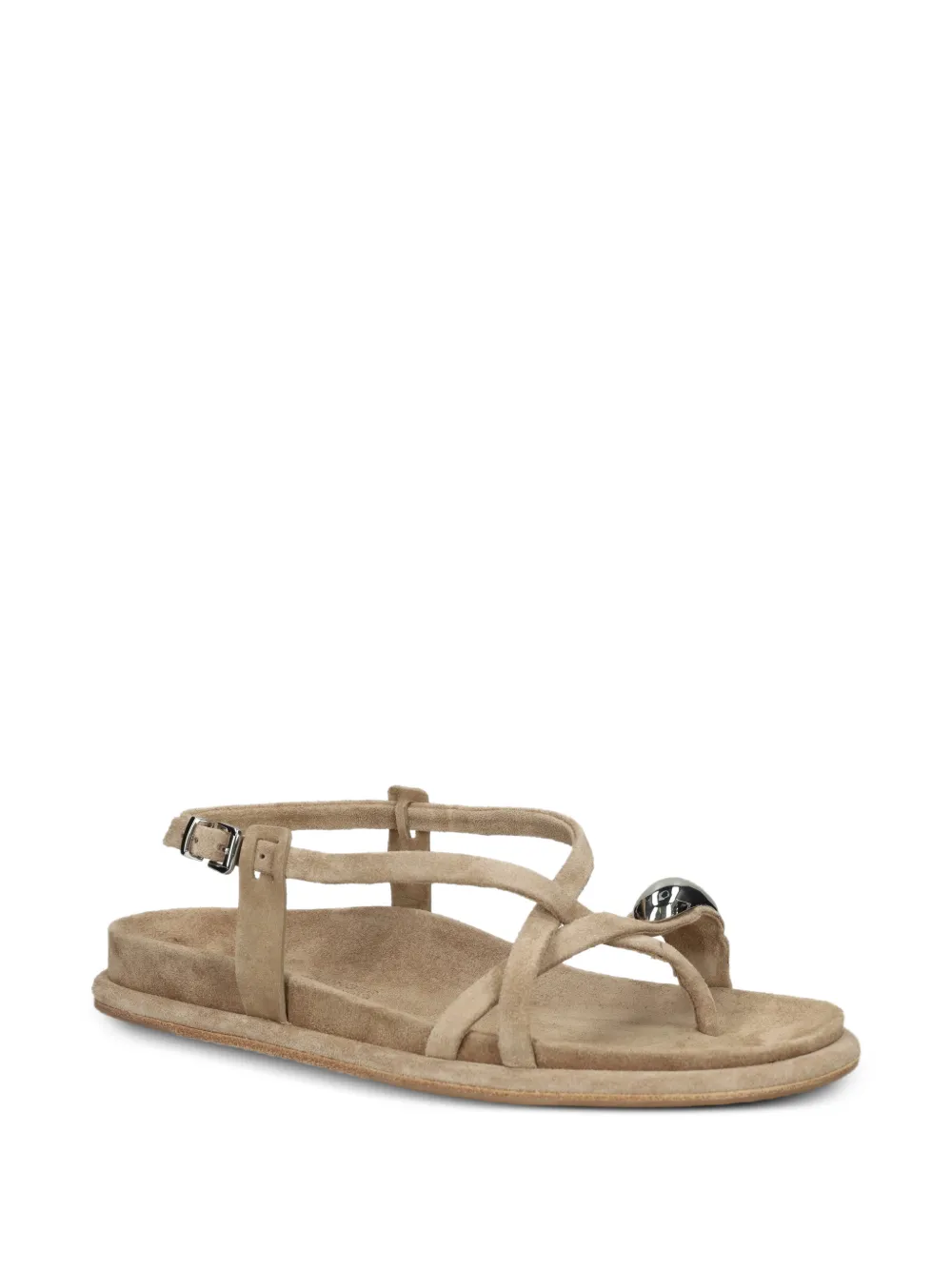 Kennel & Schmenger Aily embellished-detail crossover-strap sandals Beige