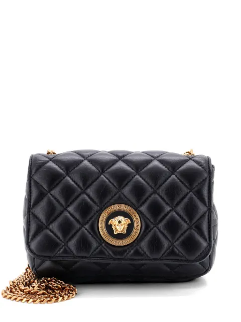 Versace Pre-Owned Medusa Icon Chain Flap Bag Quilted Leather Mini crossbody bag