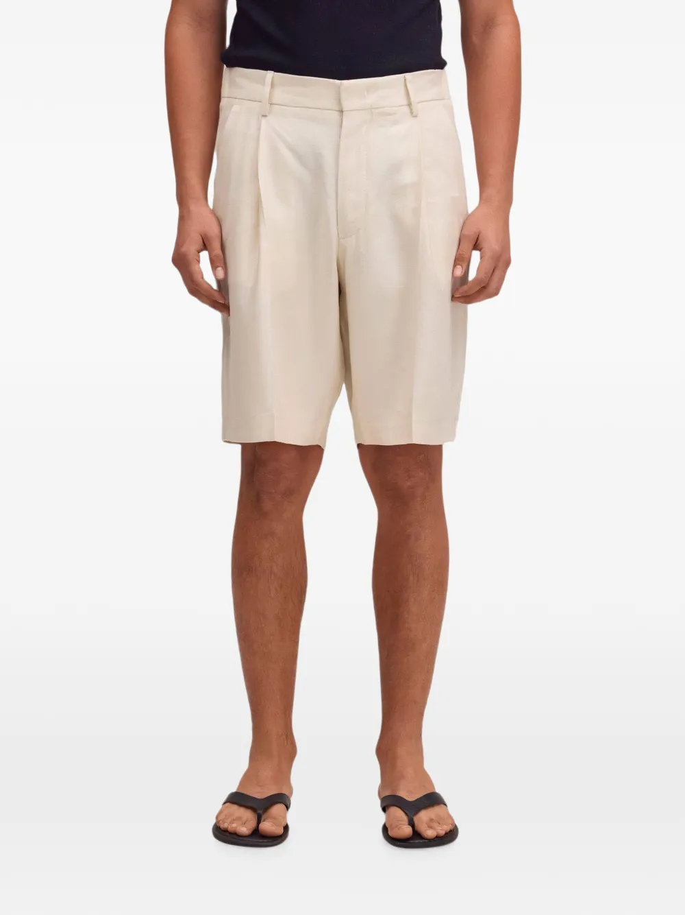 NN07 Kay Panama Weave shorts - Toni neutri