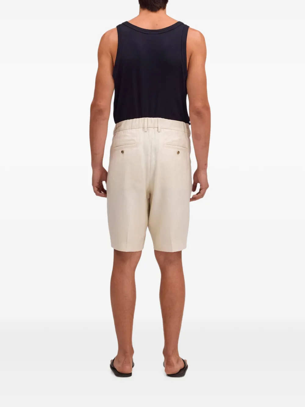 NN07 Kay Panama Weave shorts Beige