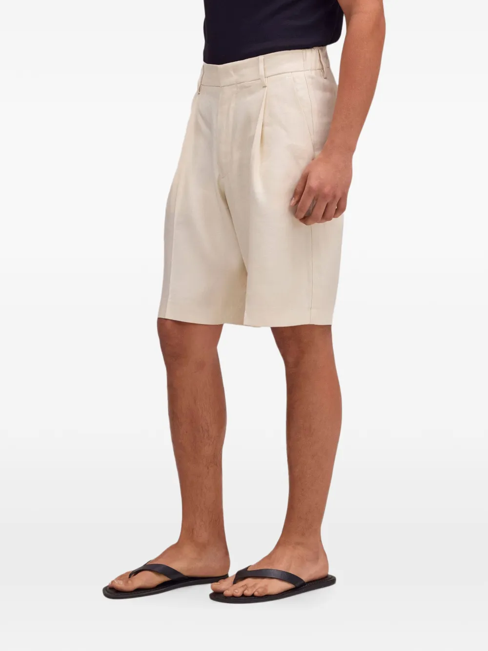 NN07 Kay Panama Weave shorts Beige