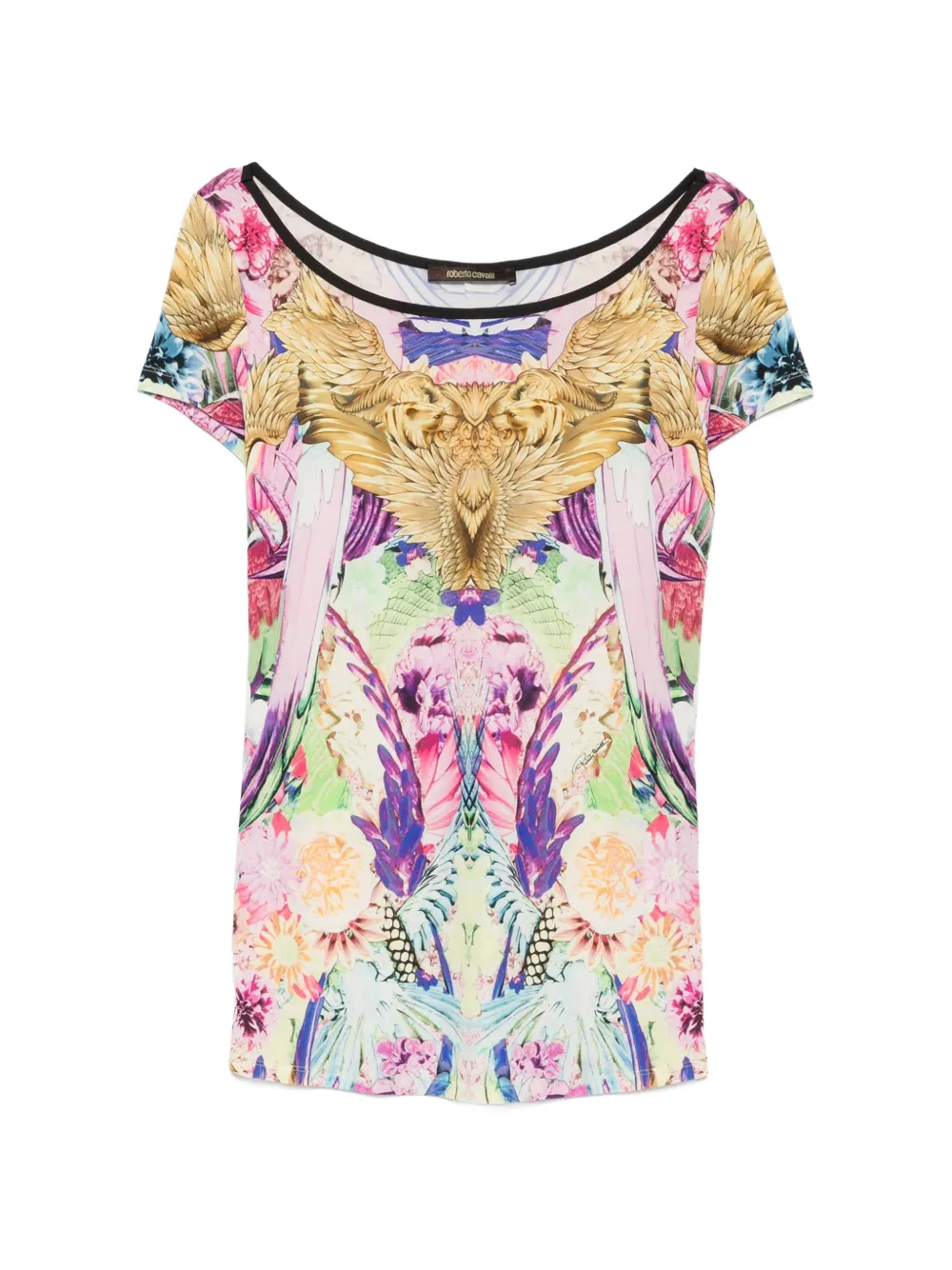 Roberto Cavalli Vintage chemise à imprimé géométrique (années 2000) - Rose