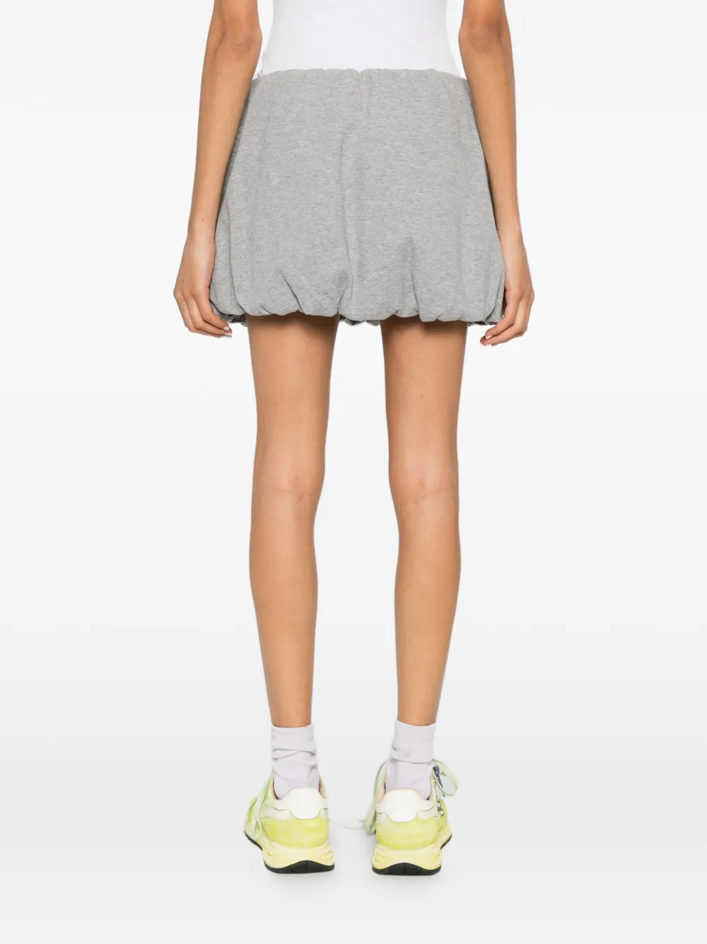 DUNST Mini-rok met afwerking Grijs