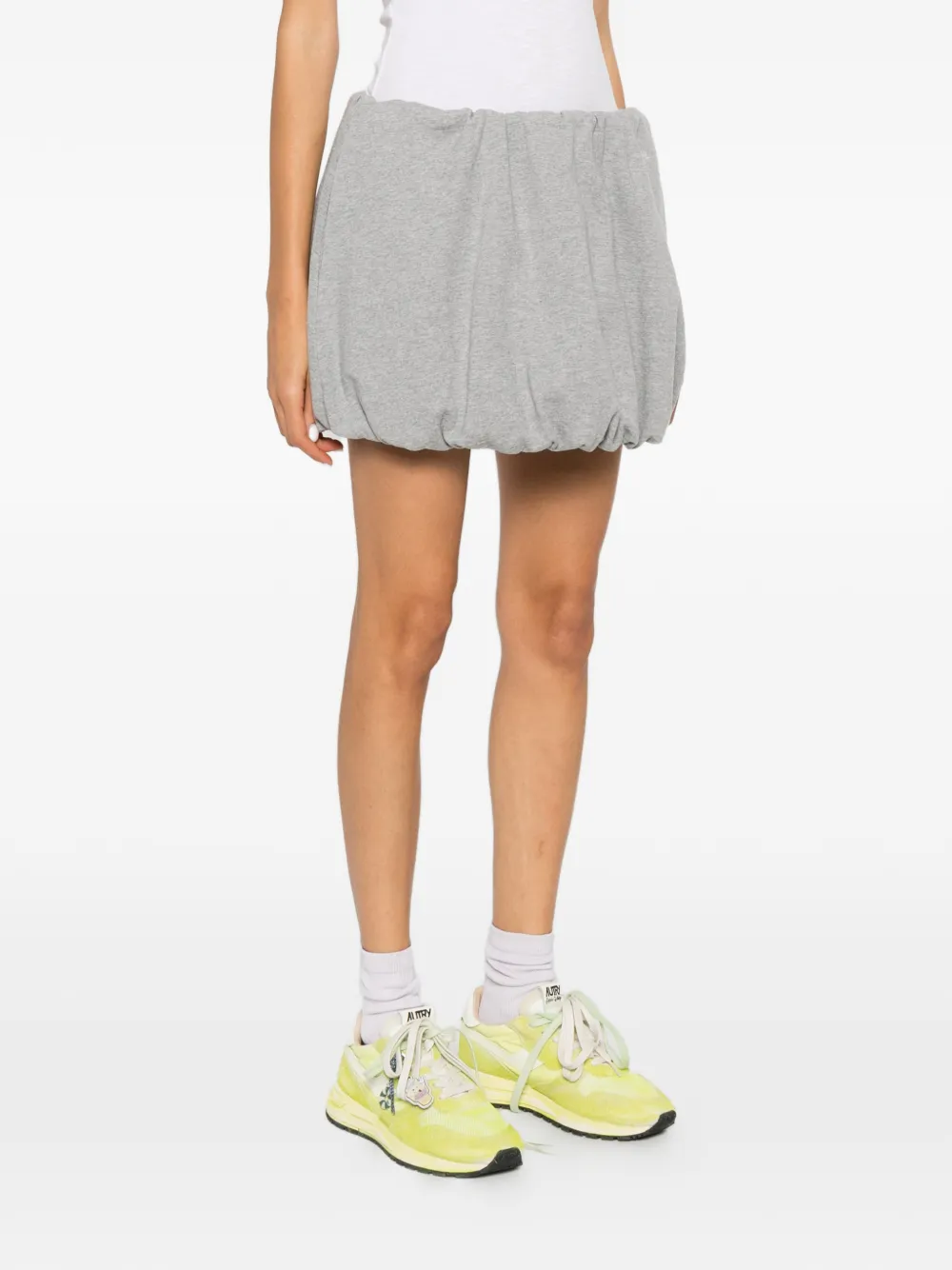 DUNST Mini-rok met afwerking Grijs