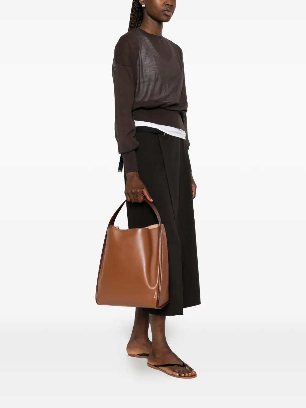 Jil Sander Pivot shopper Bruin