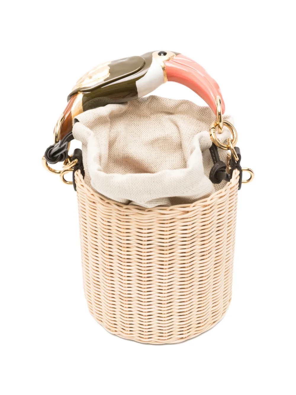 Chloé Tropicus kleine bucket-tas Beige