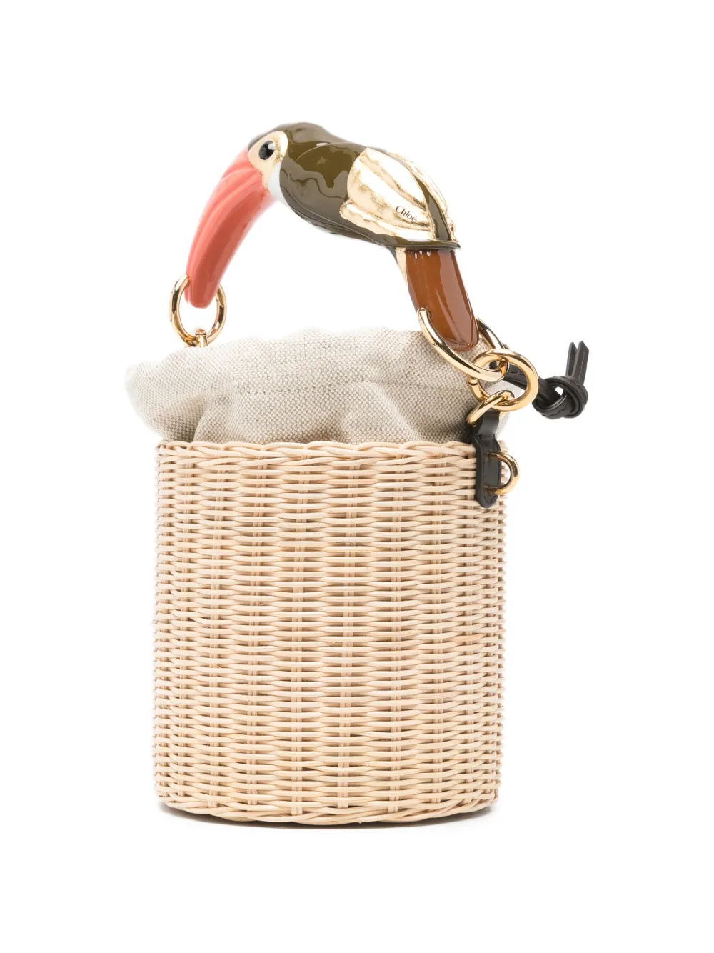 Chloé Tropicus kleine bucket-tas Beige