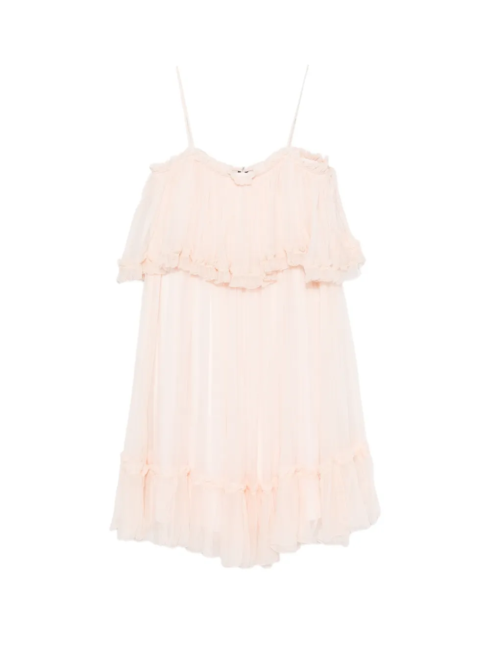 Chloé ruffled midi dress - Rosa