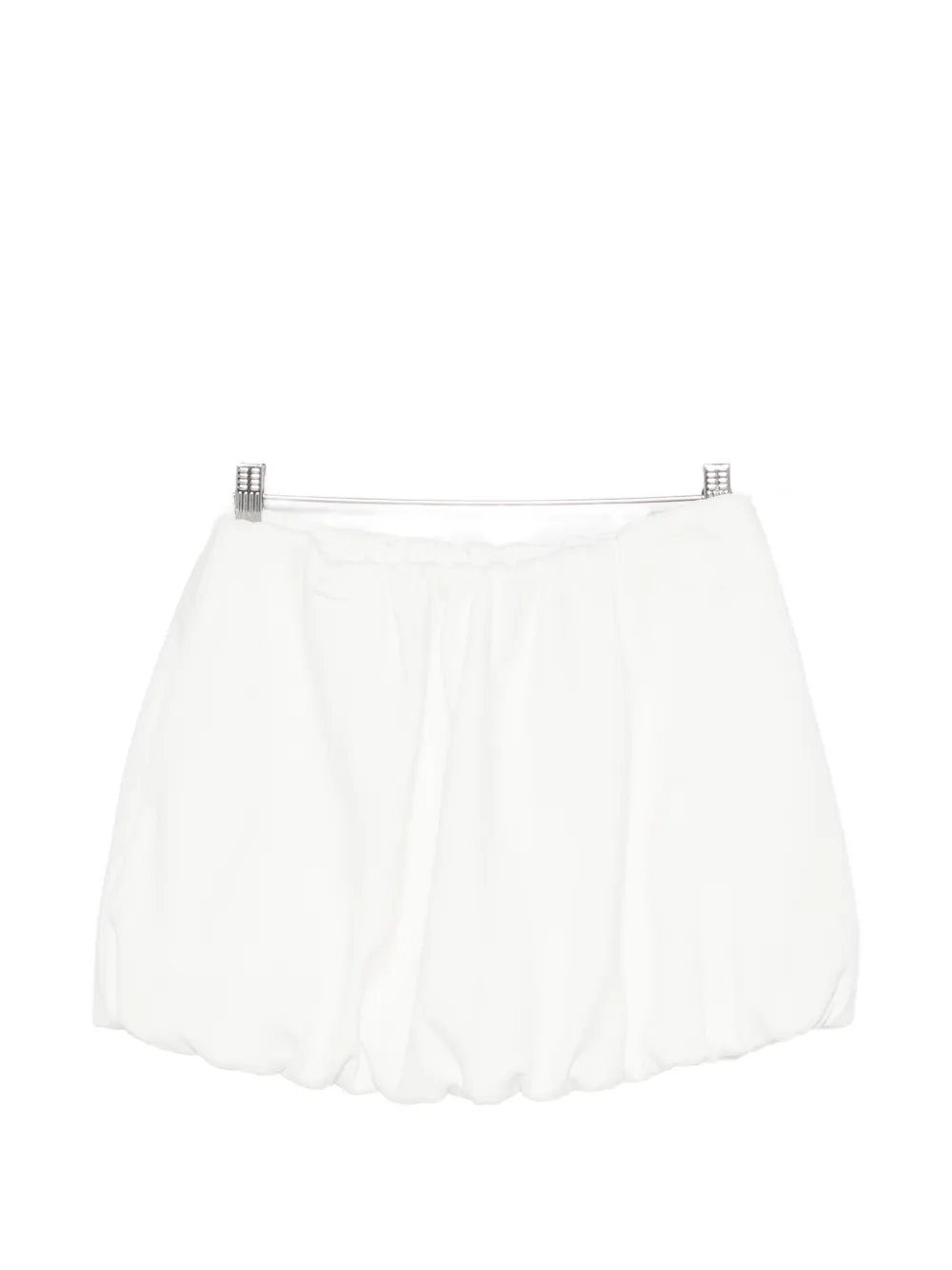 DUNST bubble-hem mini skirt - Bianco