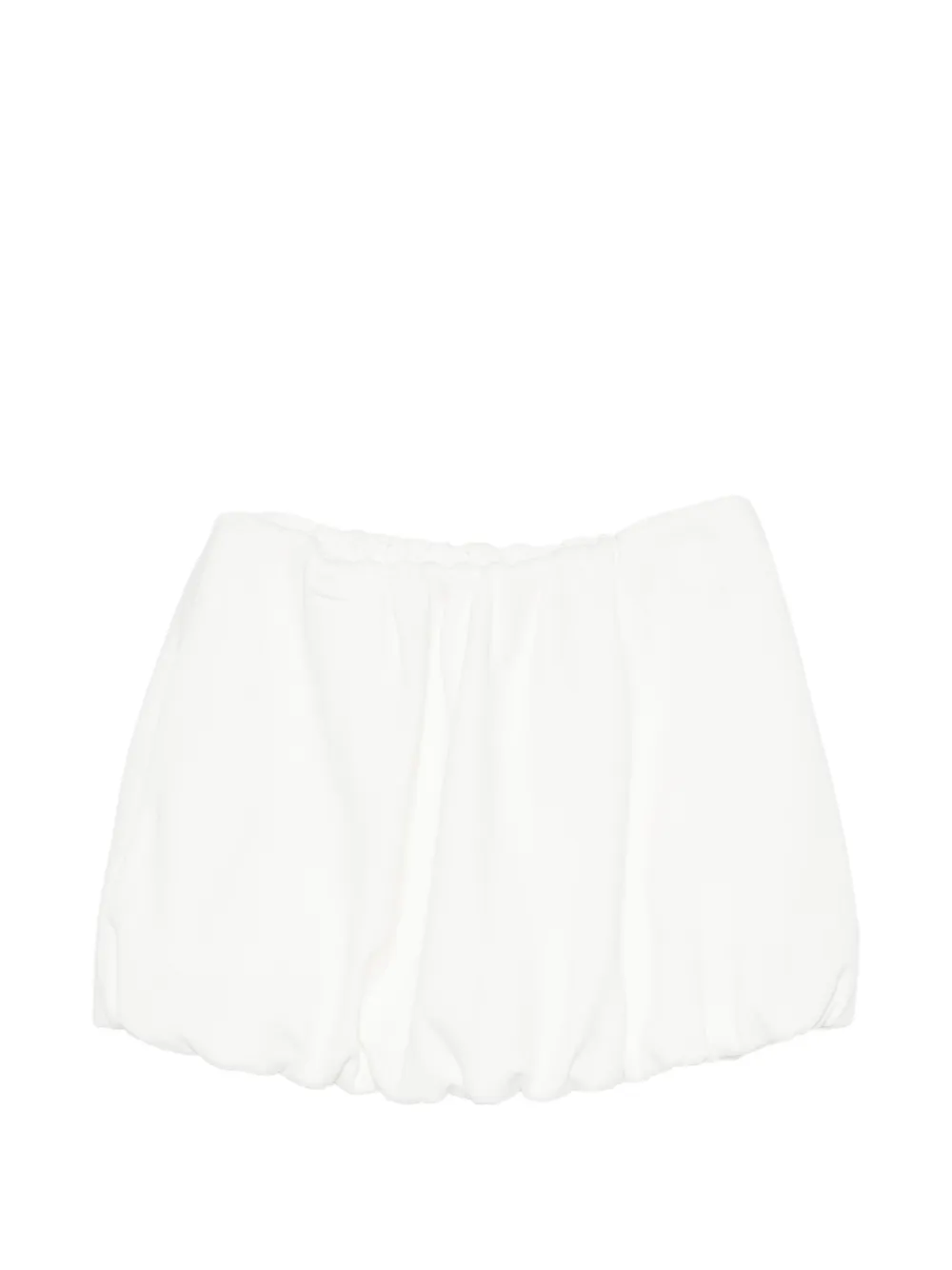 DUNST bubble-hem mini skirt - Bianco