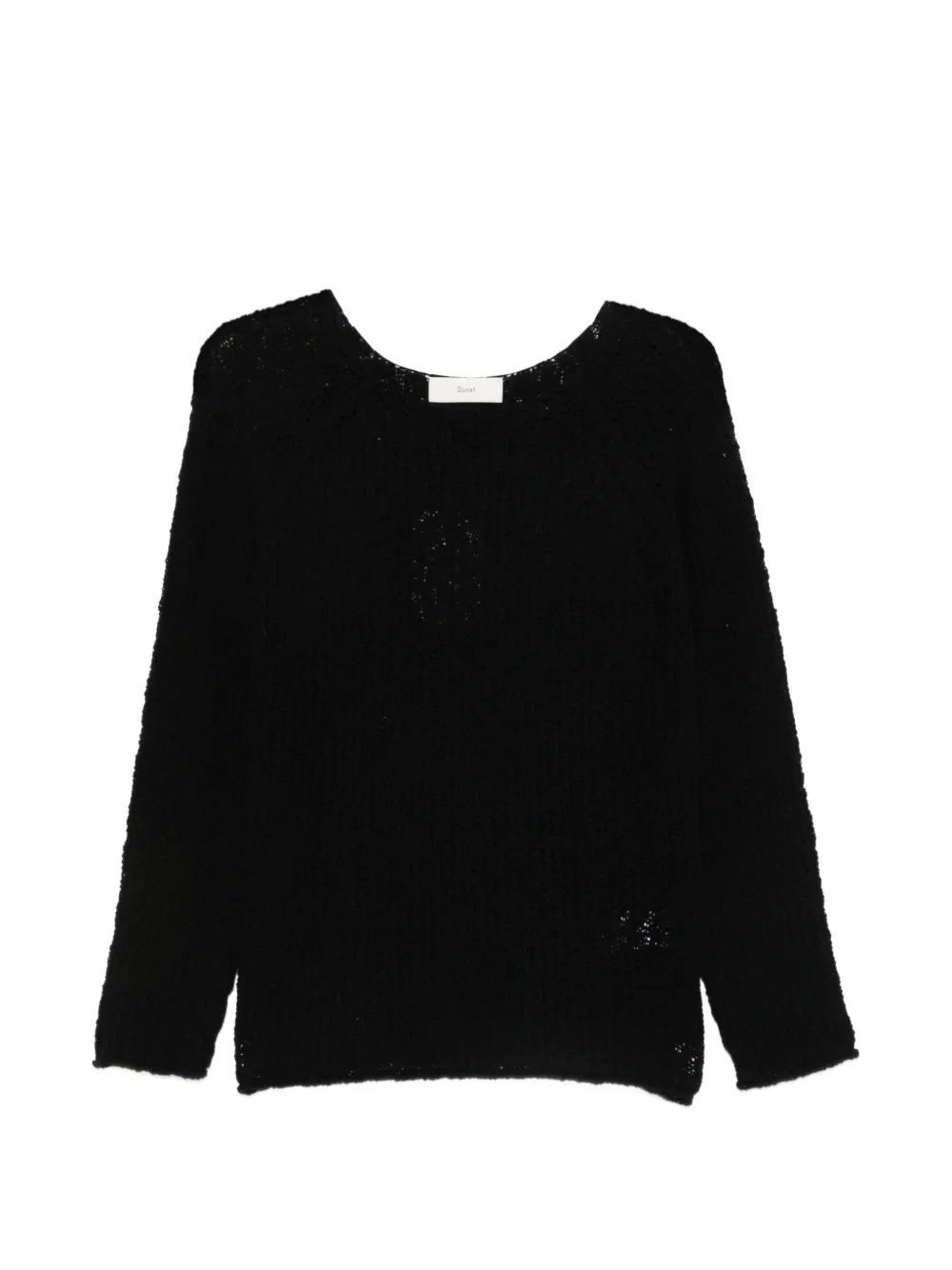 DUNST open-knit sweater - Nero