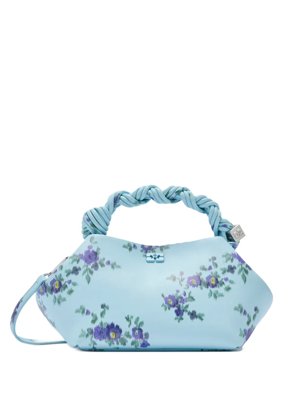 GANNI Borsa tote a fiori - Blu