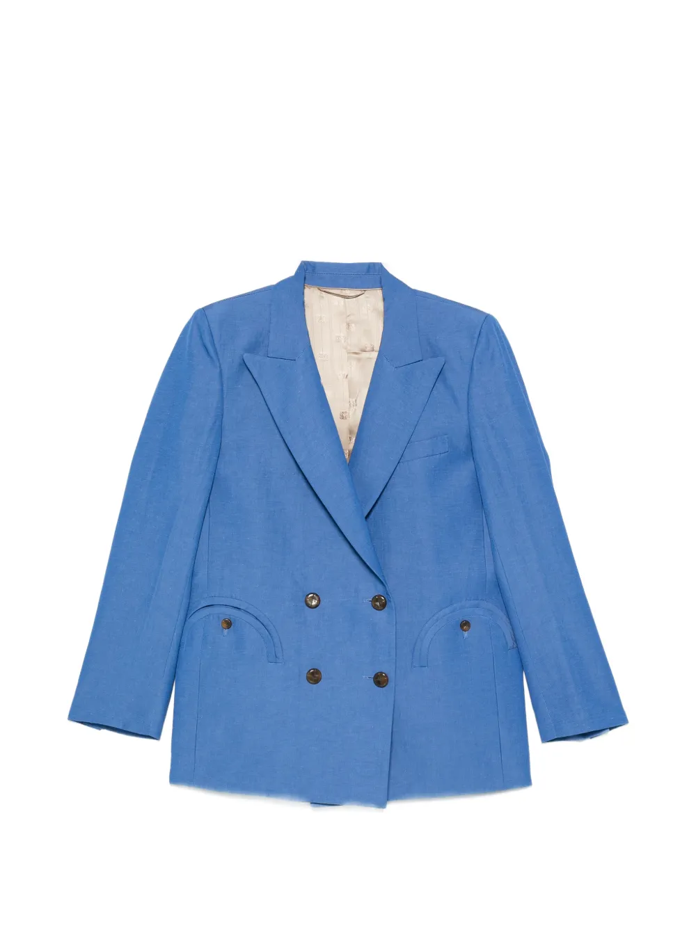 Blazé Milano double-breasted pocket blazer - Blu