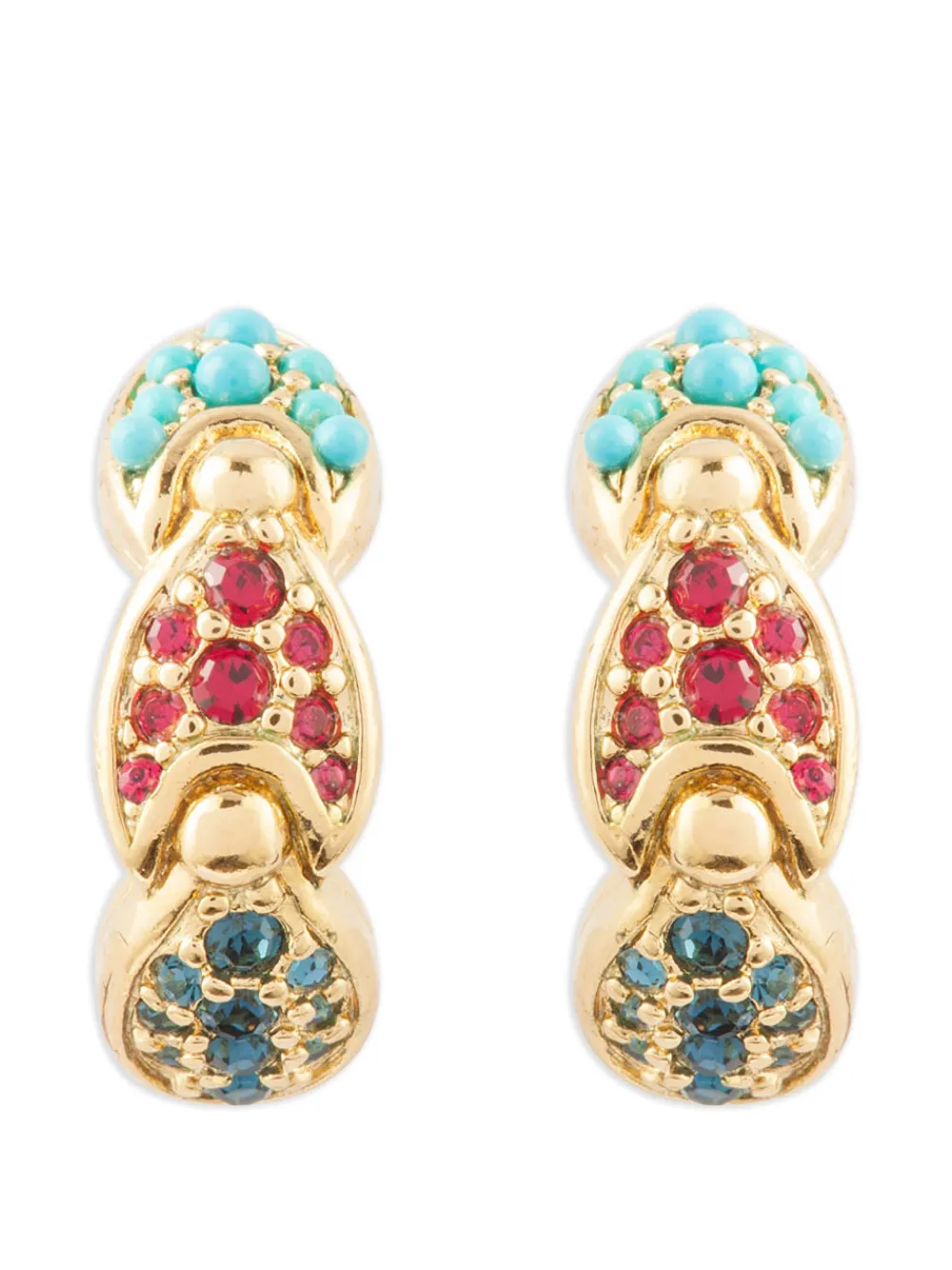 Susan Caplan Vintage 1980s clip-on earrings - Oro