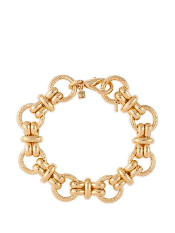 Nina Ricci Pre-owned 1980s Lobster-clasp-fastening Bracelet in Gold