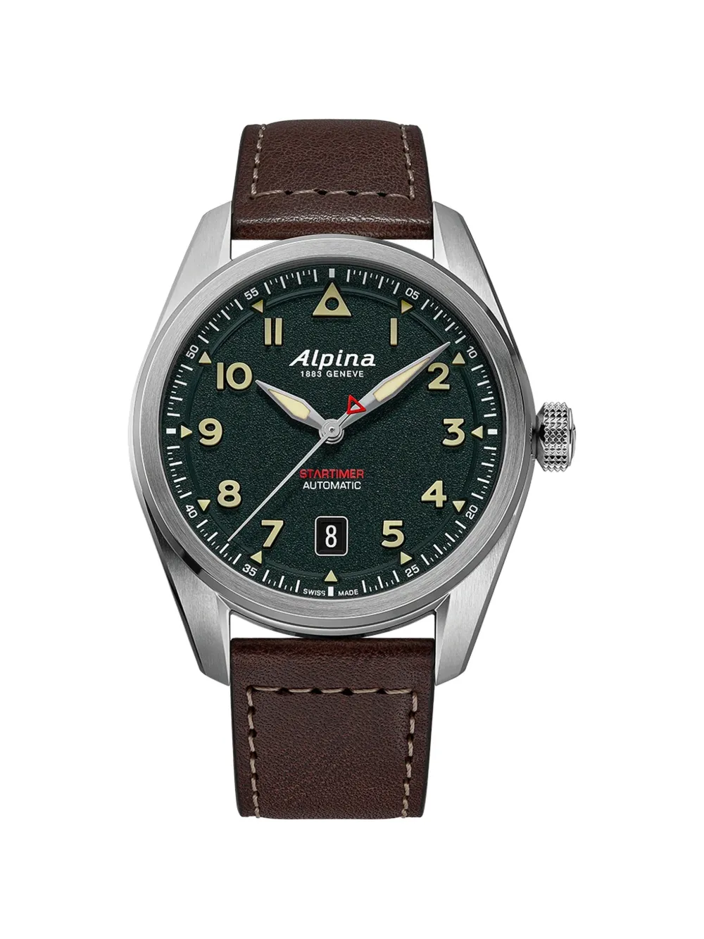 Alpina Startimer Pilot 40mm watch - Verde