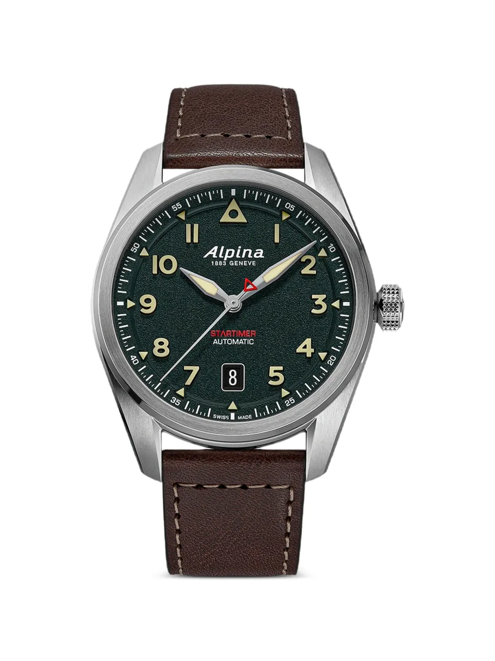 Alpina Startimer Pilot 40mm watch - Grün