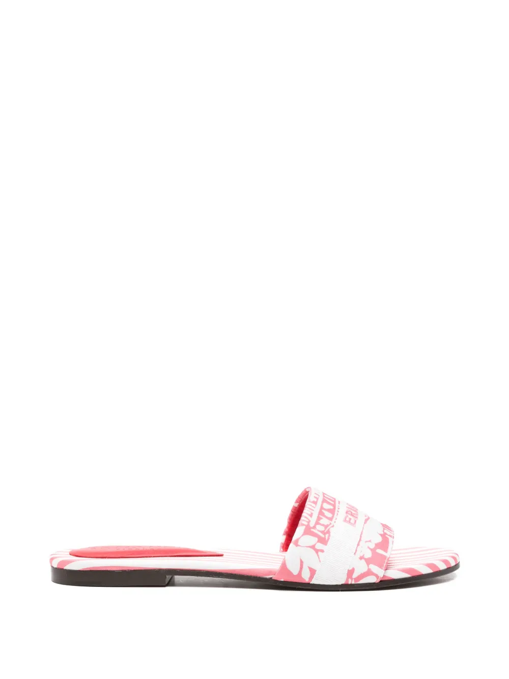 ERMANNO FIRENZE logo-embroidered sandals - Rosa