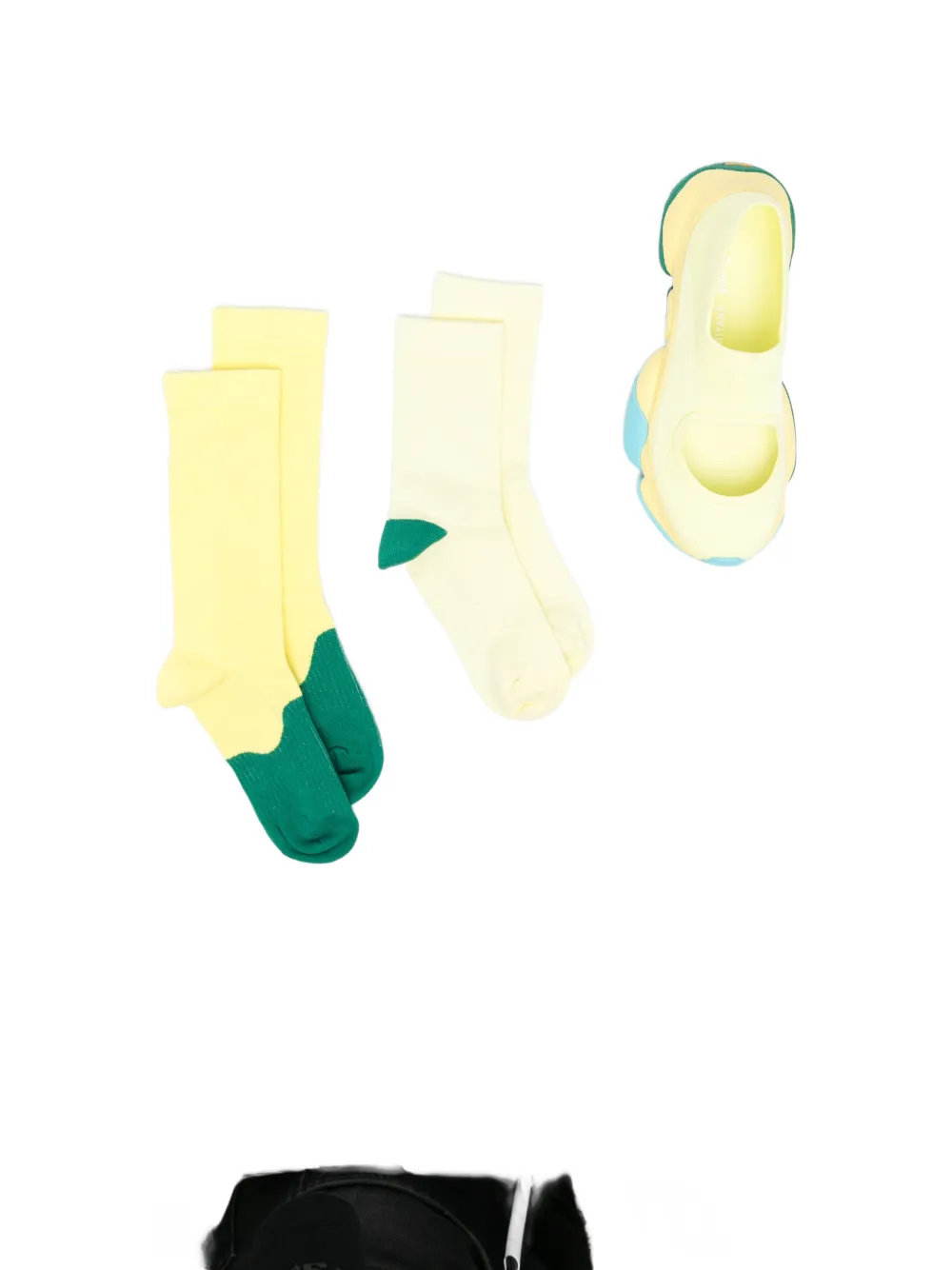 Camper x Issey Miyake cut-out sneakers set (set of three) Geel