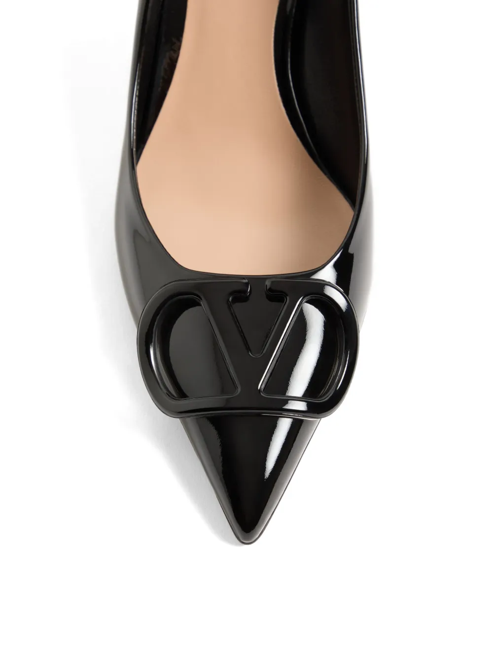 Valentino Garavani VLogo Signature lakleren pumps Zwart