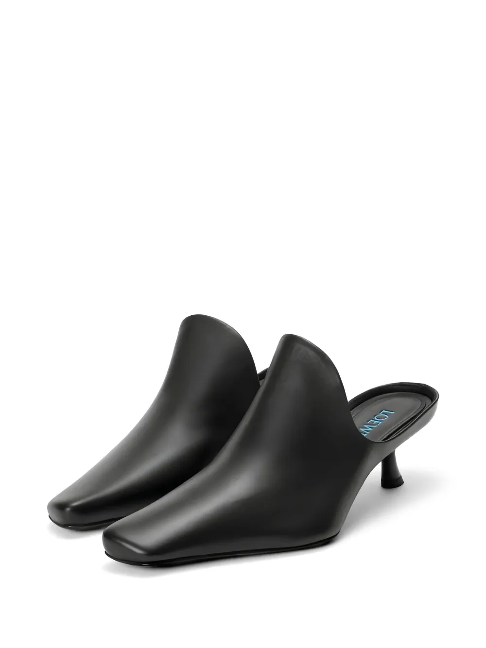 LOEWE Pebble leather mules Zwart