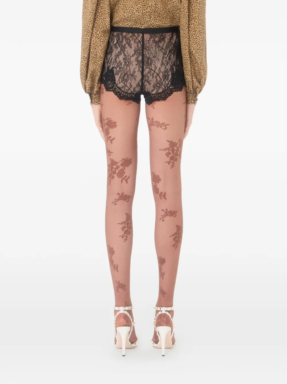 Valentino Garavani Culotte met kant Zwart