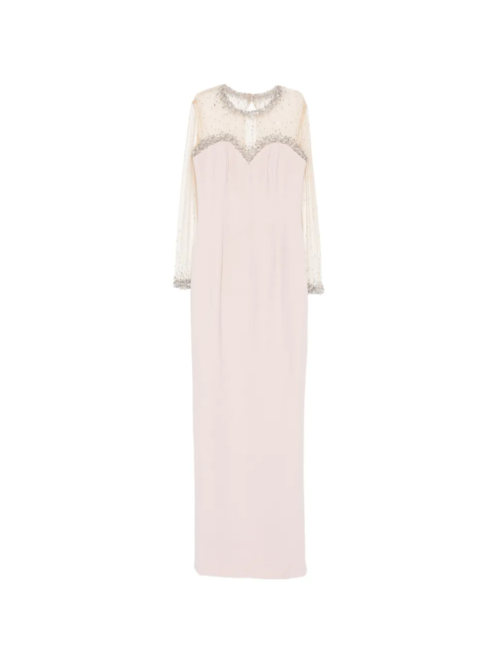 JEAN-LOUIS SABAJI crystal-embellished crepe dress - Rosa