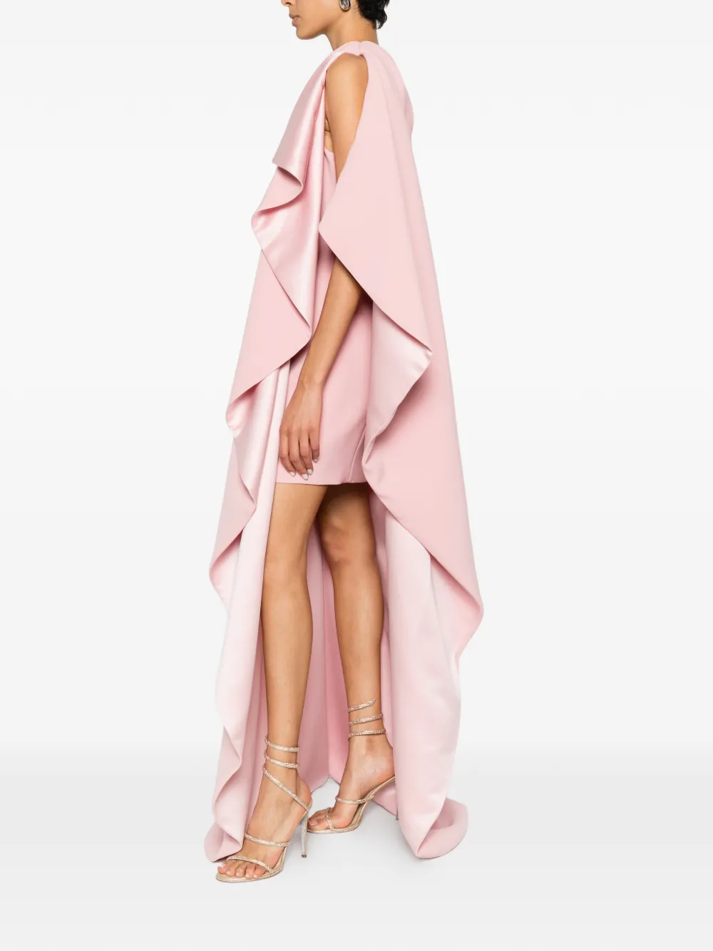 JEAN-LOUIS SABAJI Asymmetrische jurk Roze