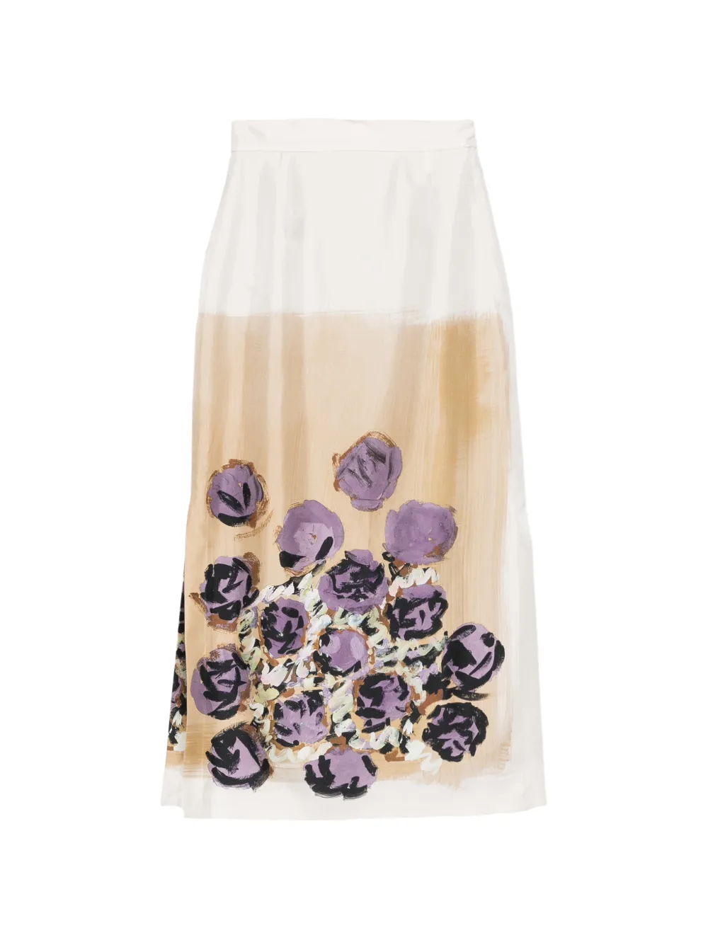 Antonio Marras floral-print pencil skirt - Toni neutri