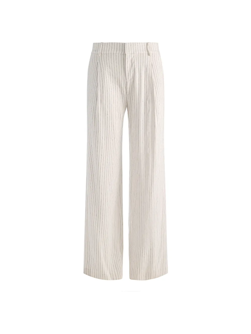 alice + olivia Eric stripe-pattern trousers - Toni neutri