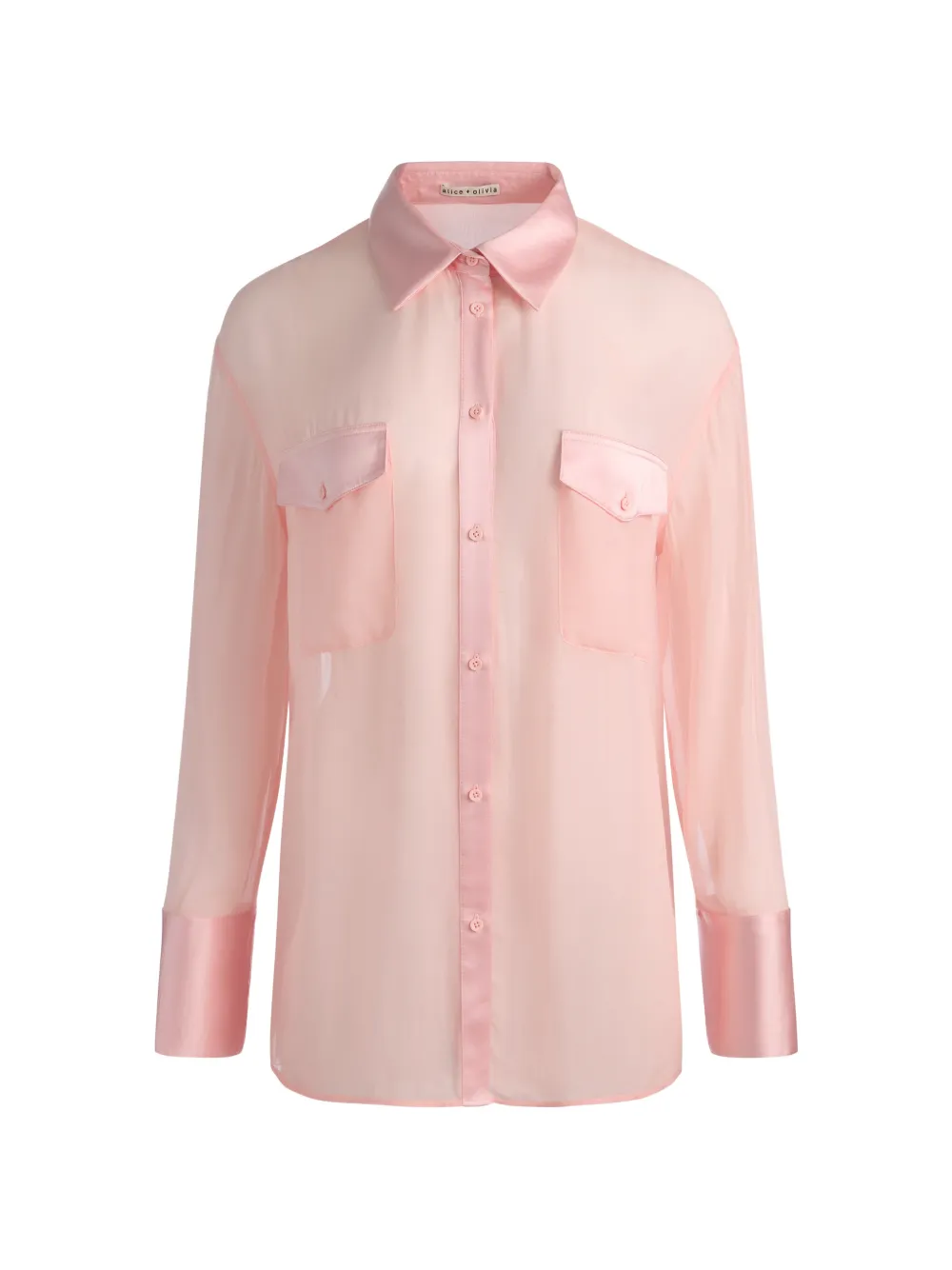 alice + olivia Finely button-up shirt - Rosa