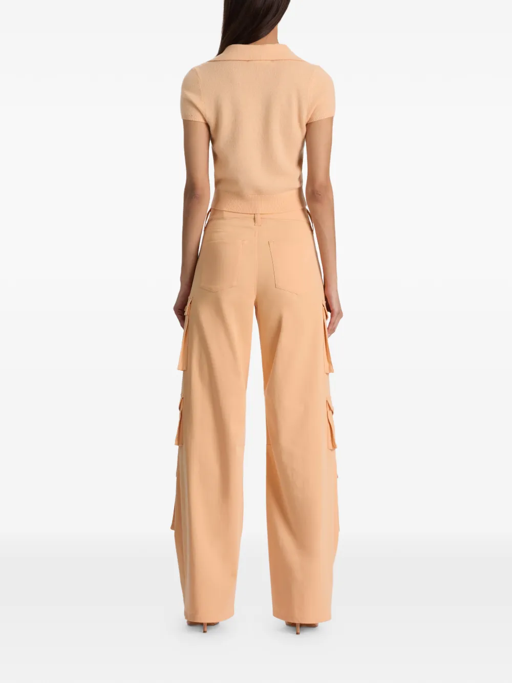 alice + olivia Andi T-shirt met polokraag Oranje