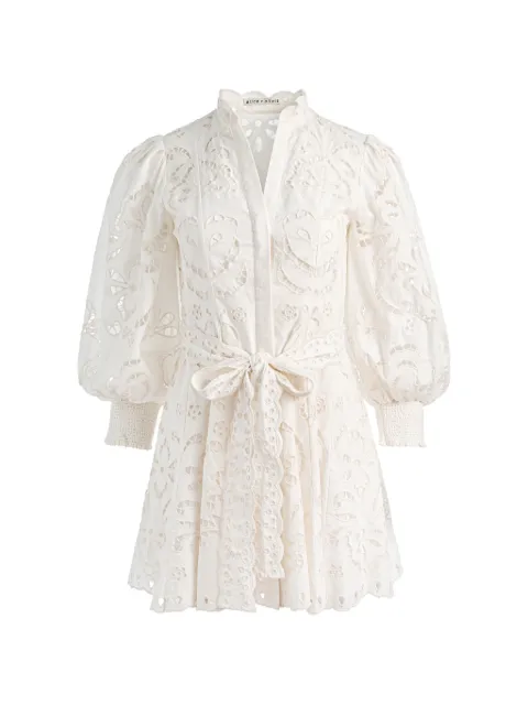 alice + olivia Lucy broderie-anglaise mini dress